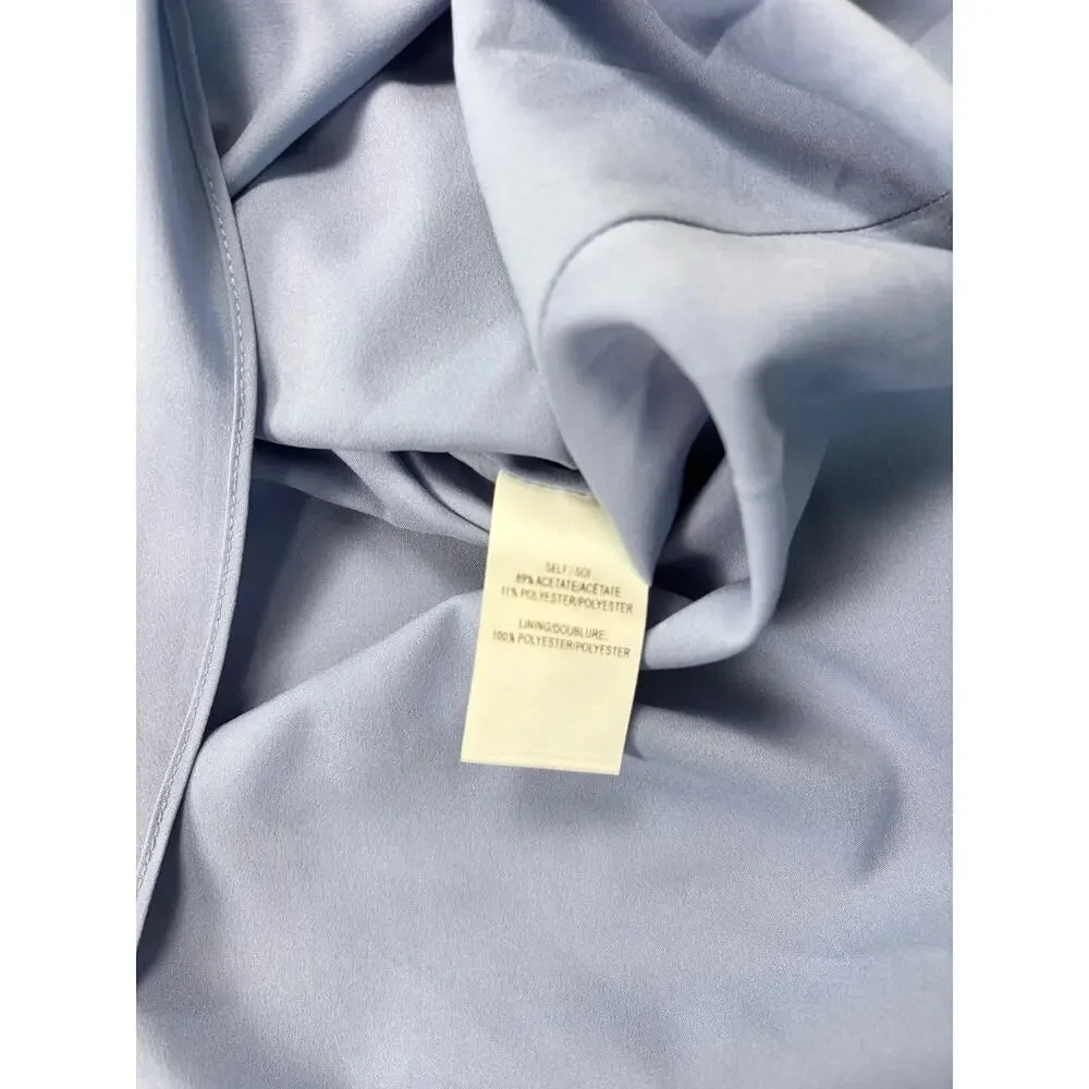 Tanya Taylor Beth skirt, satin long skirt. Size 4 light blue. date night, formal